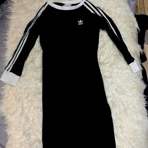 Black and white adidas dress!